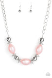 Paparazzi Welcome To The Big Leagues - Pink   Big League Luster - Pink Necklace and Bracelet Set