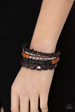 Paparazzi Outdoor Retreat Black Bracelet