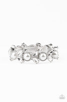 Paparazzi Opulent Oasis White Bracelet