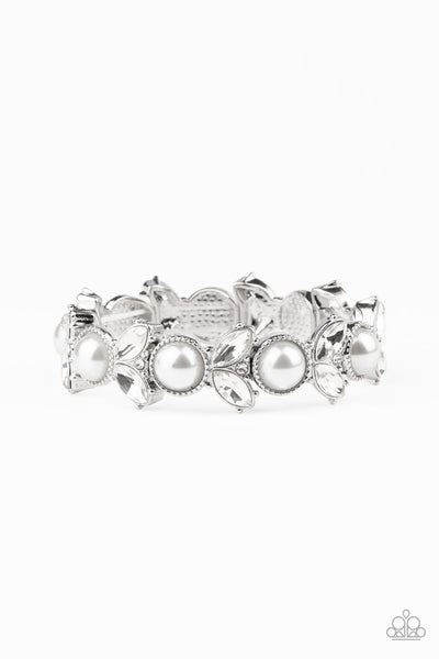 Paparazzi Opulent Oasis White Bracelet