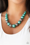 Paparazzi Color Me CEO - Green Bracelet: & Humble Hustle - Green Necklace and Bracelet Set