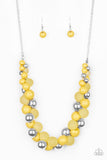 Paparazzi Bubbly Brilliance Yellow Necklace