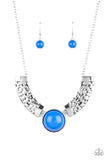 Paparazzi Egyptian Spell Blue Necklace