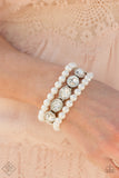 Paparazzi Flawlessly Flattering White Fashion Fix Bracelet