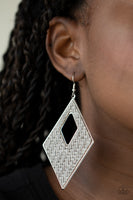 Paparazzi Woven Wanderer Silver Earrings