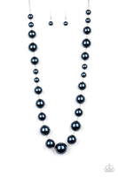 Paparazzi Pearl Prodigy Blue Necklace