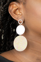 Paparazzi Beach Day Glow Yellow Earrings