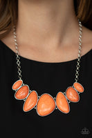 Paparazzi Primitive and Feel At HOMESTEAD - Orange Necklace and Bracelet Set