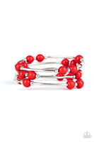 Paparazzi Let Freedom Ring Red Bracelet