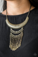 Paparazzi Eastern Empress Brass Necklace