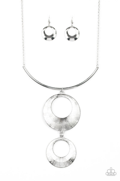 Paparazzi Egyptian Eclipse Necklace Silver Necklace