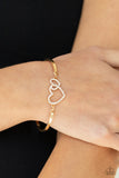 Paparazzi With All Your HEARTS & Cupid is Calling Gold Necklace & Bracelet Set