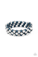 Paparazzi Metro Motif Blue Bracelet