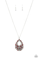 Paparazzi High Society Stargazing Red Necklace