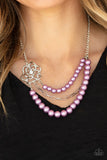 Paparazzi Fabulously Floral Purple Necklace