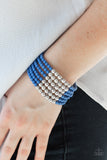 Paparazzi LAYER It On Thick Blue Bracelet