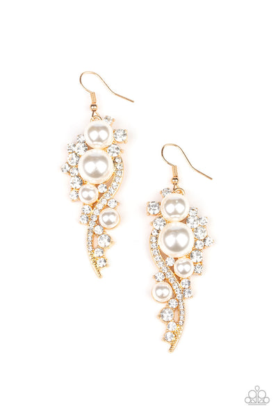 Paparazzi High-End Elegance Gold Earrings