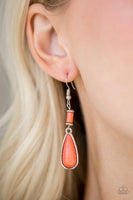 Paparazzi Courageously Canyon Orange Earrings