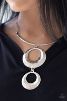 Paparazzi Egyptian Eclipse Necklace Silver Necklace