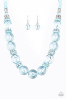 Paparazzi Bubbly Beauty Blue Necklace