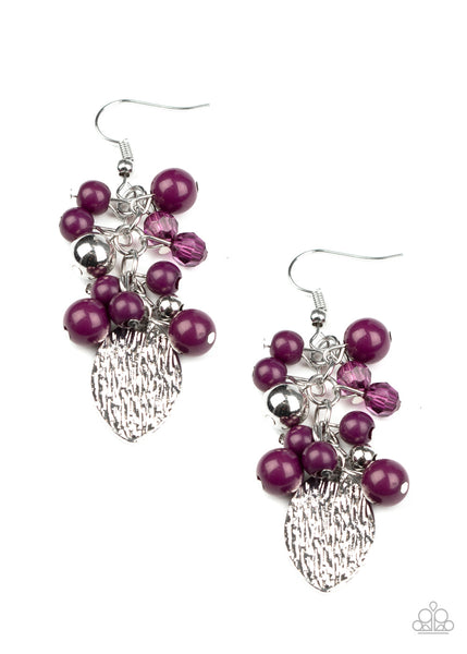 Paparazzi Fruity Finesse Purple Earrings