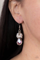 Paparazzi Well Versed in Sparkle White Earrings