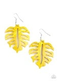 Paparazzi Shake Your PALMS PALMS Yellow Earrings