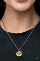 Paparazzi The Cool Mom Brass Necklace