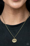 Paparazzi The Cool Mom Brass Necklace