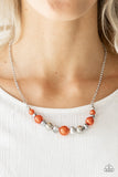 Paparazzi The Big-Leaguer Orange Necklace