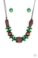 Paparazzi Pacific Paradise  Green Necklace