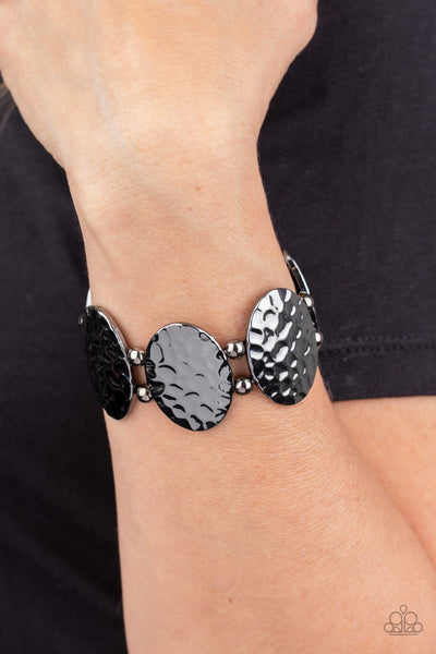 Paparazzi Radial Reflections Black Bracelet