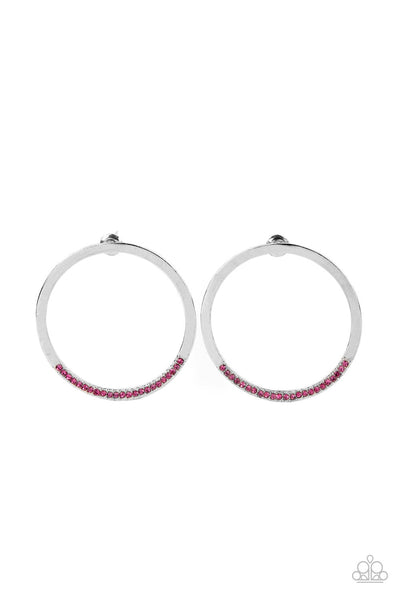 Paparazzi Spot On Opulence Pink Earrings