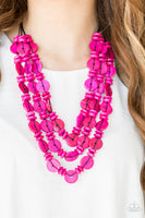 Paparazzi Barbados Bopper Pink Necklace