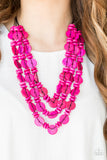 Paparazzi Barbados Bopper Pink Necklace