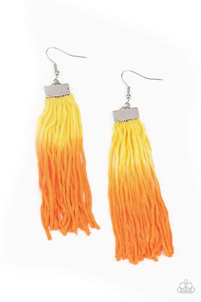 Paparazzi Dual Immersion Yellow Earrings