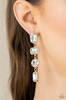 Paparazzi Cosmic Heiress - Gold Earrings