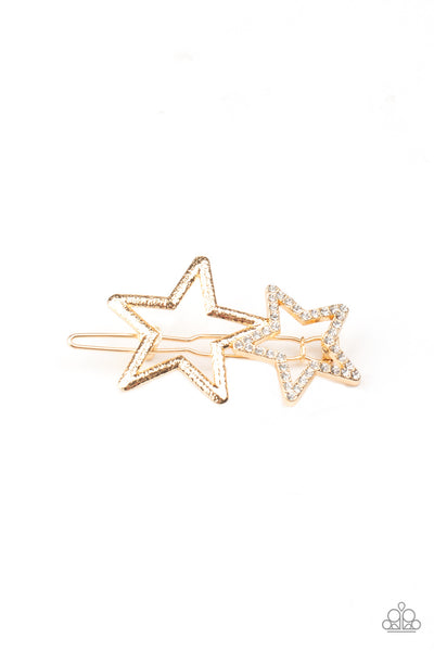 Paparazzi Lets Get This Party STAR-ted! Gold Hair Clip