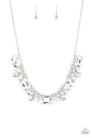 Paparazzi Long Live Sparkle White Necklace - Empower Me Pink