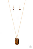 Paparazzi Elemental Elegance - Brown Necklace