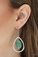 Paparazzi Seasonal Simplicity  Green Earrings