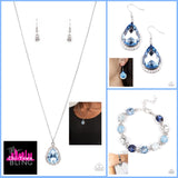 Paparazzi Mega Marvelous - Blue , Duchess Decorum Necklace Blue Celestial Couture Blue Necklace