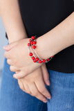 Paparazzi Let Freedom Ring Red Bracelet