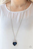 Paparazzi Locked in Love Blue Necklace