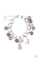 Paparazzi Lady Love Dove Purple Bracelet