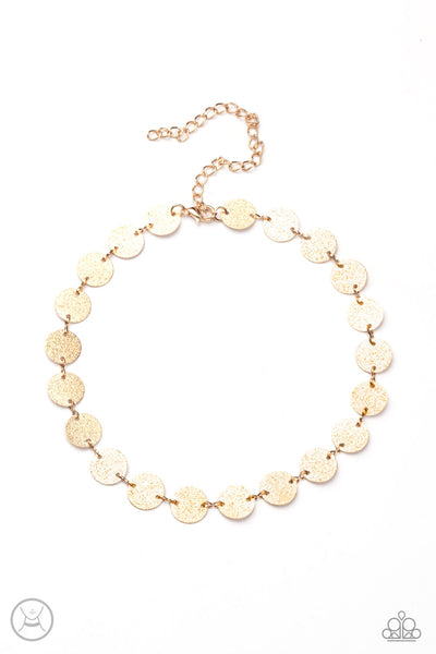 Paparazzi Reflection Detection Gold Choker