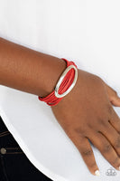 Paparazzi Corded Couture Red Bracelet