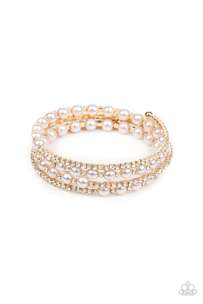 Paparazzi Starry Strut Gold-Bracelet