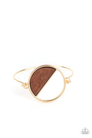 Paparazzi Timber Trade Gold Bracelet