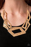 Paparazzi Break The Mold Gold Necklace